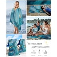 thumbnail image 5 of Modern Turquoise Beach Towels Oversized Super Absorbent, Abstract Teal Gold Marble Textured Lightweight Bath Towel Quick Dry Sets For Bathroom/Pool/Rv Camping/Beach Play/Gym Room/Picnic 35"x70", 5 of 8
