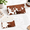 Brown Fram Cowhide, variant on Pink Ribbon Bows PU Leather Envelope Wallet with 4 Dividers and Budget Stickers