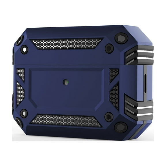 Decase Heavy Duty Case Cover for AirPods Pro 2nd Generation 2022 with Secure Lock Clip Full Body Shockproof Protective Armor Hard Shell Compatible with AirPods Pro Gen 2,Blue