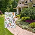 thumbnail image 2 of Yayeee Garden Flag 12" x 18" Double Sided Outdoor Yard Lawn Holiday Decorations, Purple Vegetables Pattern, 2 of 6