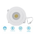 thumbnail image 6 of Infibrite 4” LED White Gimbal Trim 360-Degree LED Light Fixture, Dimmable Recessed Downlight, 3CCT, 6 Pack, 6 of 9