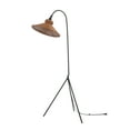 thumbnail image 2 of Safavieh Myah 64" Modern Black Iron Tripod Floor Lamp with Brown Rattan Shade, 2 of 7