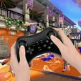 thumbnail image 2 of Manette Sans Fil Bluetooth Double Analogique Wii U Pro avec Câble de Chargement USB pour Console WiiU/Wii U Pro, 2 of 9