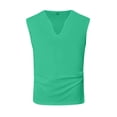 thumbnail image 4 of LTTVQM Workout Tank Tops for Men Sleeveless V Neck Shirt Comfort Stretchy Mens Muscle Shirts Athletic Beach Vacation Outfits Light Green 2XL, 4 of 5