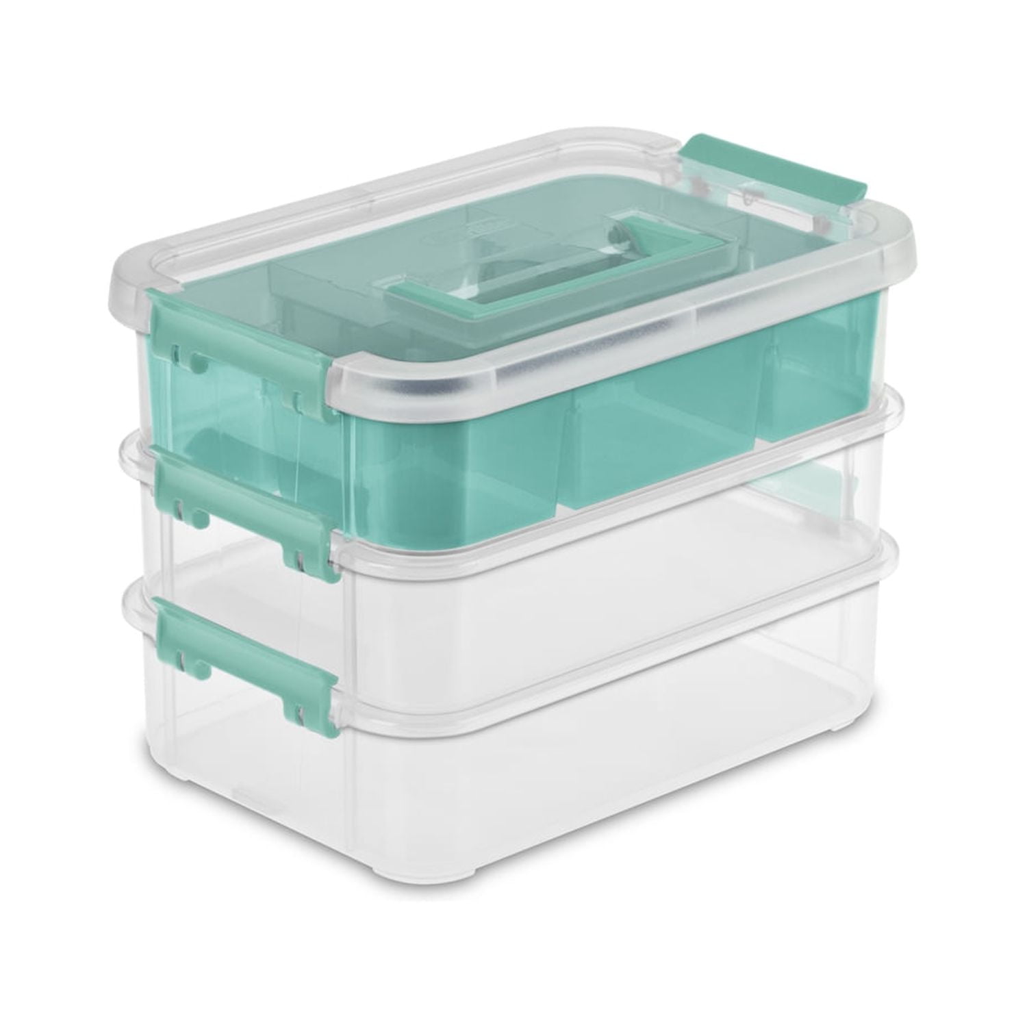 Sterilite 14138606 Layer Stack & Carry Box, 10-5/8-Inch - Small