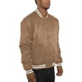 thumbnail image 2 of Men's Premium Classic Snap Button Baseball Letterman Varsity Bomber Jacket Windbreaker, 2 of 5