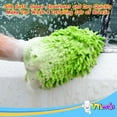 thumbnail image 5 of Microfiber Cleaning Wash Towel Mitten For Car Auto Detailing Waxing Large Green, 5 of 6