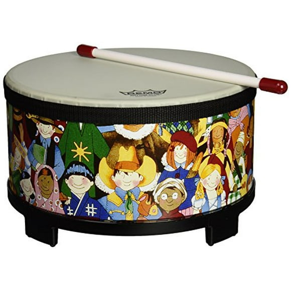 Remo RH-5010-00 Rhythm Club Floor Tom Drum - Rhythm Kids, 10"