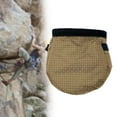 thumbnail image 1 of Bolsa de magnesio para escalada, cinturón ajustable, bolsa de almacenamiento para equipo de escalada con bolsillo con cremallera para bolos y búlder. Marrón, 1 of 8