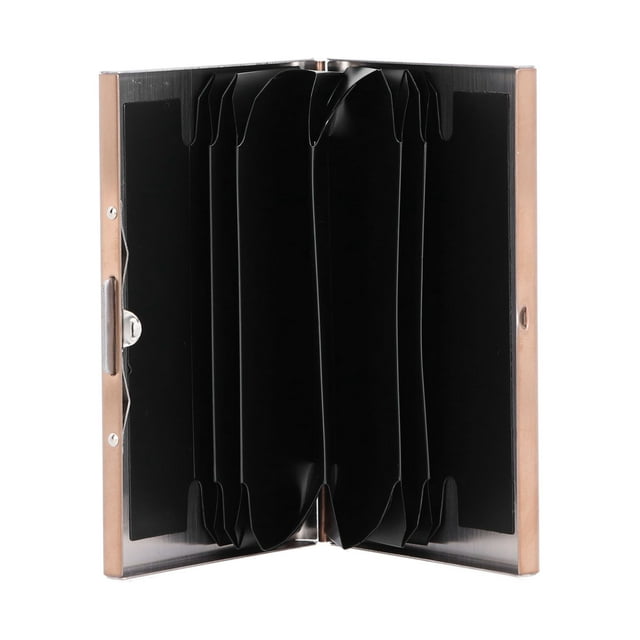 Credit Card Holder Protector Stainless Steel Credit Card Wallet Business Card Case for Men and WomenRose Gold