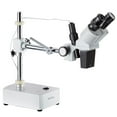 thumbnail image 2 of AmScope  5x-10x Binocular Boom Arm Stereo Microscope with Light, 2 of 4
