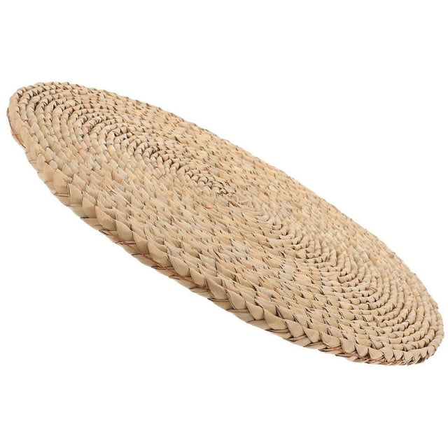 Yoga Knee Cushion Floor Pillow Mat Hand Woven Temple Seat Cushion Prayer Rest Room Use Chocolate 41X41CM 1Pack