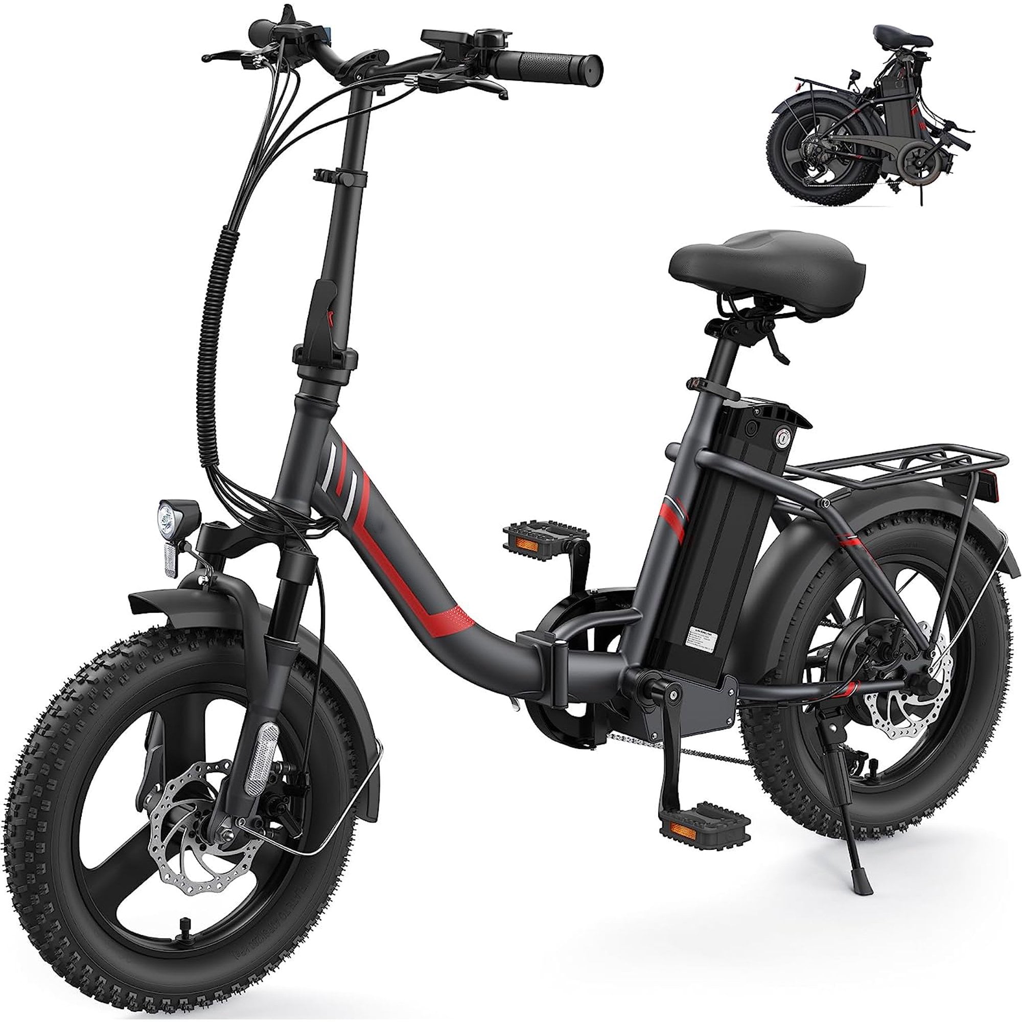 Gocio 350W Electric Bike for Adults, 16” Electric City Bike Cruiser