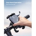 thumbnail image 2 of Bike Phone Holder, Motorcycle Mount - Motorcycle Phone Holder, Handlebar Cell Phone Clamp, Scooter Phone Clip for iPhone 16 Pro Max/Plus, 15 Pro Max, S10, S20, More 4.7" to 6.8" Smartphones, 2 of 8