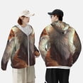 thumbnail image 4 of Balery Mystic Fox With Halo Sudadera ligera de manga larga con capucha y protección solar UPF 50+ para hombre y mujer, ideal para pesca y running-Large, 4 of 7
