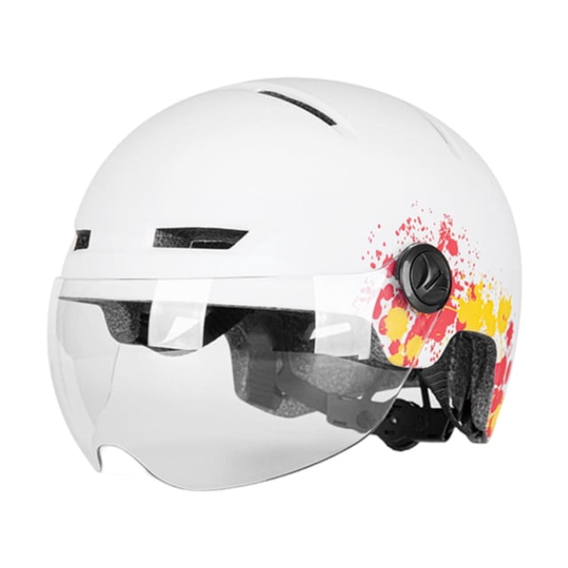 Casco de bicicleta Eléctrica perfecl con luz y visera Protección Contra Impactos para adultos 58-63 cm