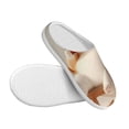 thumbnail image 3 of Fotbe Relaxing Cat With Tea Pattern Women's Fuzzy Curly Fur Memory Foam Loafer Slippers Indoor Outdoor Slippers Winter Home Shoes-37/38, 3 of 7