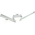 thumbnail image 3 of Krator Motorcycle Handlebar 1" Chrome Z-Bars Cruiser Bike Compatible with Harley Davidson V-Rod Night Street V Rod, 3 of 4