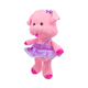 thumbnail image 4 of Peluche Puerquita Bailarina Tu-Tú Morado Importadora La Merced Tela Ultra Suave Relleno Ligero, 4 of 5