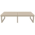 thumbnail image 3 of Compamia Mykonos Table Basse Rectangulaire de Salon, Fini Taupe, 3 of 5
