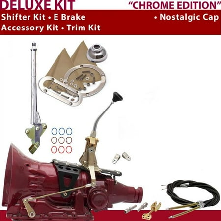 American Shifter TH350 Shifter Kit 8 in. E Brake Cable Clevis Trim Kit for D65A9