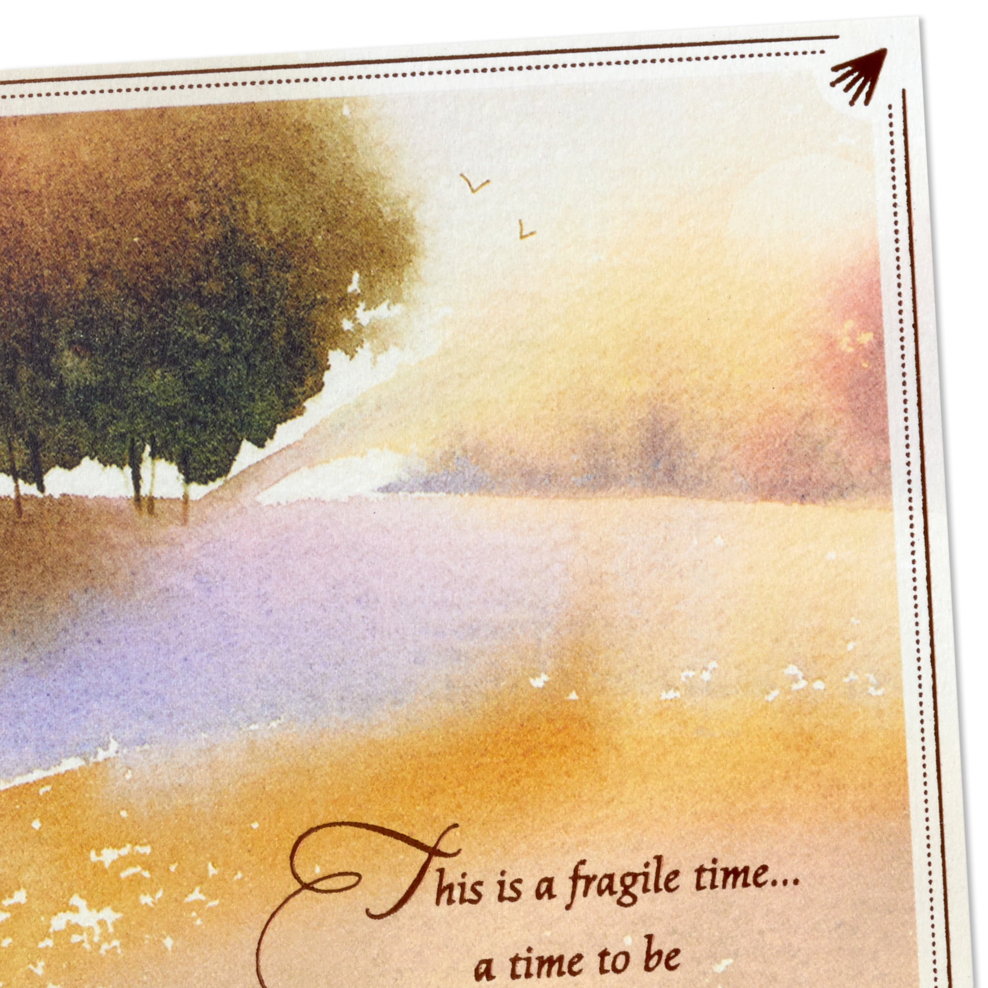 Hallmark Sympathy Card (Be Gentle With Yourself)