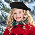 thumbnail image 7 of 1pack Beret Hats Solid Classic Beret Hats for Girls, 7 of 7