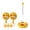 Yellow, variant on Children Table Tennis Trainer Set with Adjustable Rebound Rod Two Rackets Three Balls and Stable Base for Indoor Outdoor Use