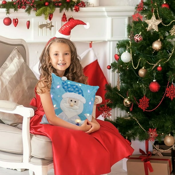 Light up christmas best sale cushion