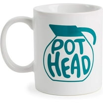 Core Kitchen Pot Head Mug in White/Blue