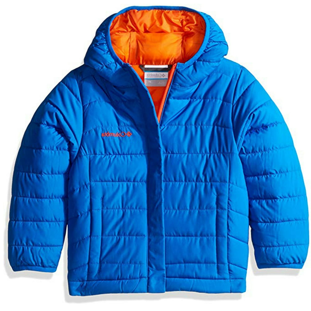 Columbia Big Boys' Powder Lite Puffer Jacket, Super Blue, XLarge