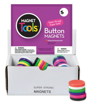 UPC: 0094051711008 | Dowling Magnets Hero Magnet Big Button Set of 40