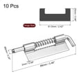 thumbnail image 2 of Unique Bargains Spring Loaded Latch Pin, 10 Pack 3.46' - 304 Stainless Steel Spring Latch, Left-Handed without Hole (Silver), 2 of 5