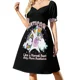 thumbnail image 3 of Tía Cornudo Como una Tía Normal Pero Más Impresionante Vestido de Manga Corta Ropa Mujer Falda de Mujer Vestido de Noche de Mujer, 3 of 7