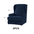 thumbnail image 2 of Protector suave para muebles de sillón Ounissouiy 2 piezas Decoración del hogar azul oscuro, 2 of 6