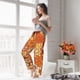 thumbnail image 5 of Fotbe Hippie Flower Pantalones de Pijama para Mujer, Pantalones de Dormir, Pantalones Pj con Cordón y Bolsillos-Large, 5 of 6