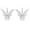 Silver, variant on Jewelry VerPetridure Ladies Butterfly Earrings Color Dripping Oil Earrings Jewelry Sweater Accessories