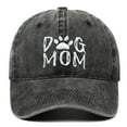 thumbnail image 5 of Dog Mom Embroidered Washed Baseball Cap Outdoor Adjustable Sun Hat For Women Leisure Wine - One Size, 5 of 8