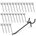 thumbnail image 1 of HUHOLE Ganchos para tablero perforado de 4 pulgadas, 50 piezas, ganchos negros para tablero perforado, para tablero perforado de 1/4" o 1/8", ideal para organizar tableros perforados, accesorios para, 1 of 1