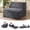 Grey, variant on Folding Sofa Bed with Pillow, Memory Foam Fold Out Chair Bed, Convertible Sleeper Chair with Washable Cover, Futon Floor Couch for Living Room/Dorm/Guest Use/Home Office/Apartment, Green