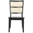 thumbnail image 5 of SAFAVIEH Toril Dining Chair, Black/Natural, Set of 2 (19.7 in. W x 23 in. D x 36.6 in. H), 5 of 5