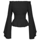 thumbnail image 2 of Bohemian Long Sleeve Women's Renaissance Medieval Blouse S-xlL, 2 of 5