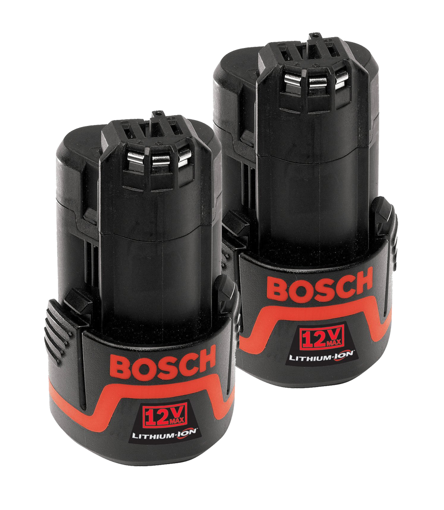 Bosch BAT412A Replacement (2 Pack) 12Volt 1.3Ah Lithium Battery BAT412A2PK