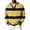 Yellow_#11, variant on Nokdvo Waffle Long Sleeve Shirts for Men Sherpa Striped 1/4 Button Up Henley Casual Pullover Top Fall Winter Quilted Knit Solid Color Loose Sweatshirt,Black S