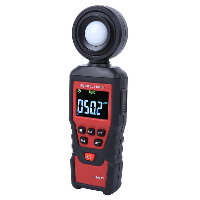 Medidor de luz, ST6813 Medidor de iluminancia LCD digital portátil Iluminómetro Funcionalidad inteligente VoborMX herramienta