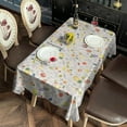 thumbnail image 2 of Summer Fruits Table Cloth,Wrinkle Free Table Cover with Polyester,Waterproof Reusable Tableclothes for Kitchen Picnic Party (Rectangle,60x120inch), 2 of 6