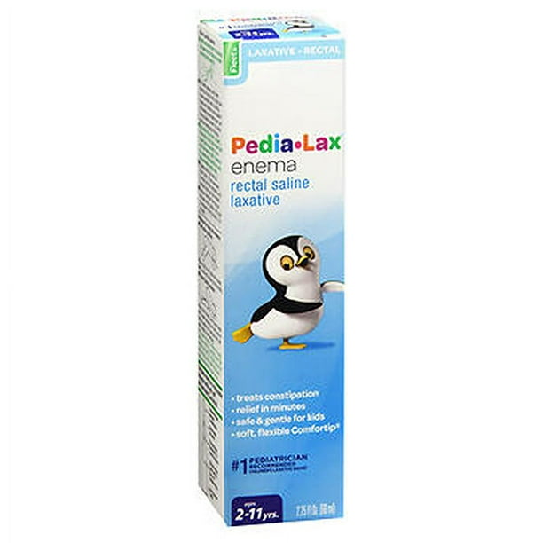 Laxante salino rectal Pedia-Lax de Enema Fleet, 66,2 ml, para