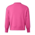 thumbnail image 6 of Kaprioy Womens Sweatshirts Oversized Casual Loose Button Up Henley Pullover Top High Low Split Winter Fall Fashion Clothing Hot Pink, L, 6 of 6