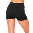thumbnail image 4 of MixMatchy Women's Solid Seamless Ribbed Biker Shorts, 4 of 6