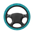 thumbnail image 3 of Balery Blue Green Glitter print Steering Wheel Covers Elastic Skidproof Steering Wheel Protective Cover Case for Men Women Universal 15 Inches Cars Accessories, 3 of 8